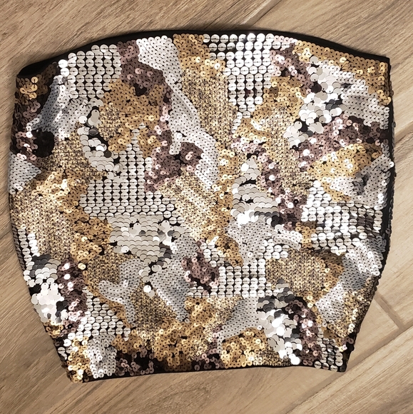 Gold & Silver Mini Skirt - Picture 5 of 8